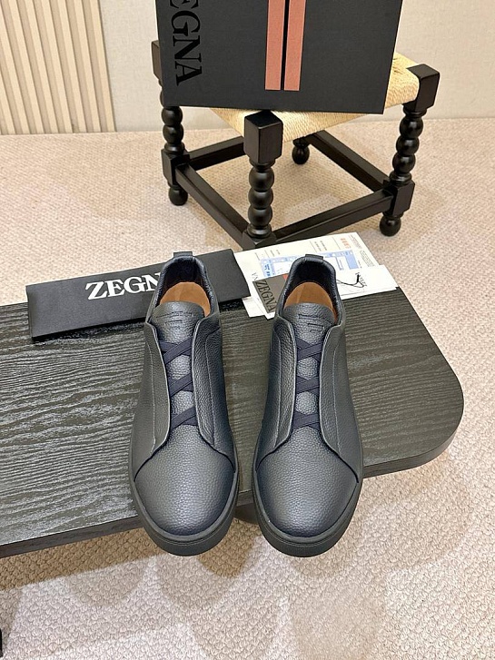 Мужские кроссовки Ermenegildo Zegna Triple Stitch - Navy