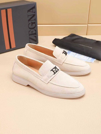 Мужские замшевые лоферы Ermenegildo Zegna   