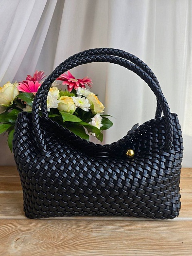 Кожаная сумка Bottega Veneta intrecciato 30x14 см   
