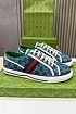 Мужские синие кросовки Gucci GG Monogram