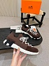 Текстильные кроссовки Hermes lift slip-on