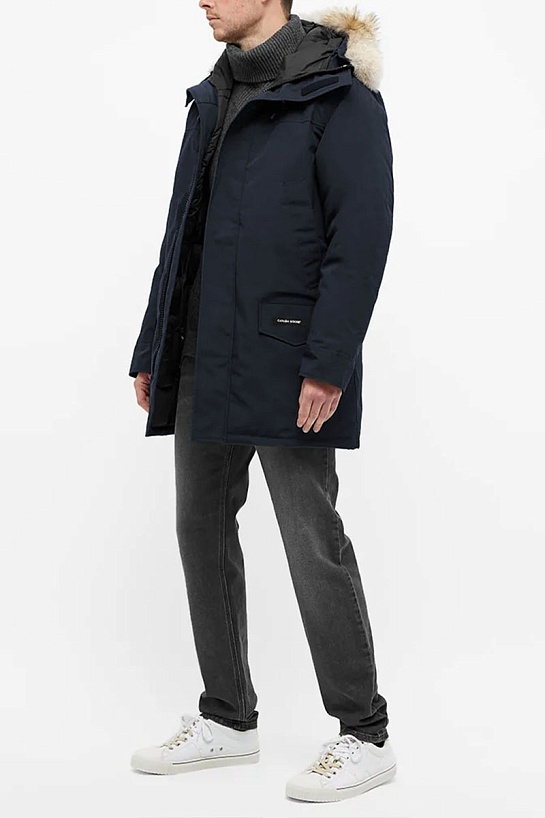 Утеплённая парка тёмно-синего цвета Canada Goose Langford