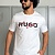 Футболка белого цвета Hugo Boss Dakaishi double logo