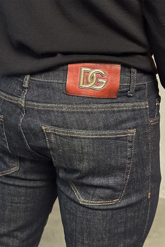 Мужские тёмно-синие джинсы Dolce & Gabbana