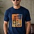 Мужская тёмно-синяя футболка Givenchy 4G logo print