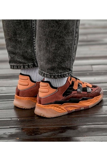 Кроссовки Adidas Niteball - Black / Orange   