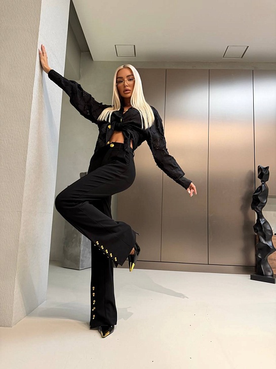 Женские брюки Schiaparelli premium - Black