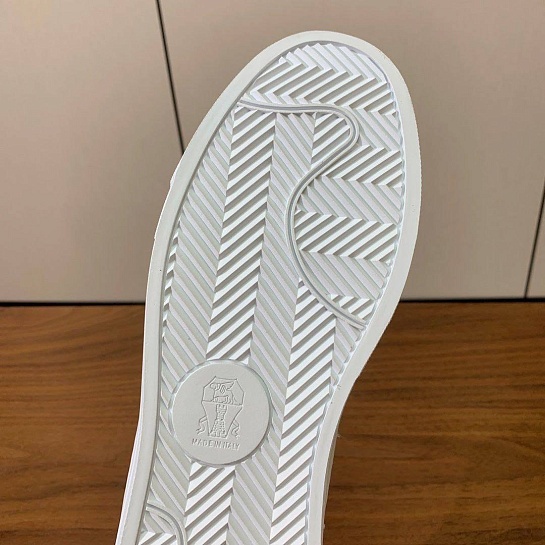 Женские кроссовки с мехом Brunello Cucinelli premium - Beige