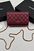 Кожаная сумка Chanel Wallet on Chain premium 19x12x4 см