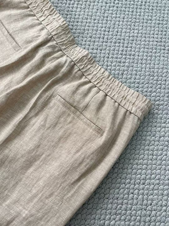 Льняные брюки Brunello Cucinelli Premium - Beige