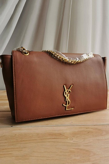 Женская кожаная сумка Yves Saint Laurent 32x19 см   
