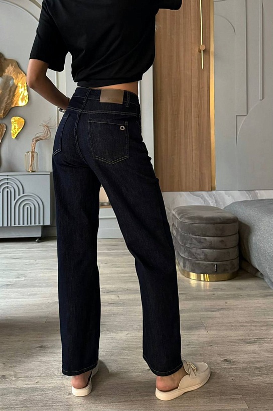 Женские базовые джинсы Loro Piana синего цвета