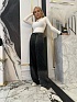Женские джинсы со старазами Balenciaga чёрного цвета