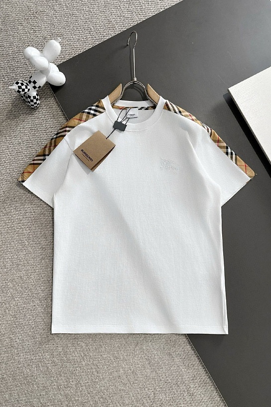 Футболка белого цвета Burberry Premium