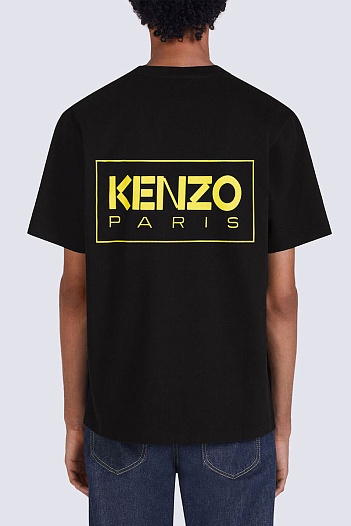 Футболка чёрного цвета Kenzo Pop Bouquet   