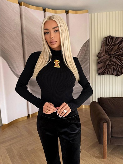 Женский лонгслив Schiaparelli Premium - Black   