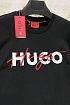 Футболка чёрного цвета Hugo Boss Dakaishi double logo