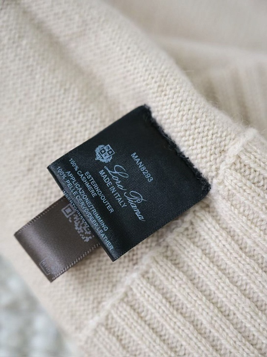 Кашемировые перчатки Loro Piana premium - Beige