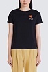 Женская чёрная футболка Kenzo Boke Flower