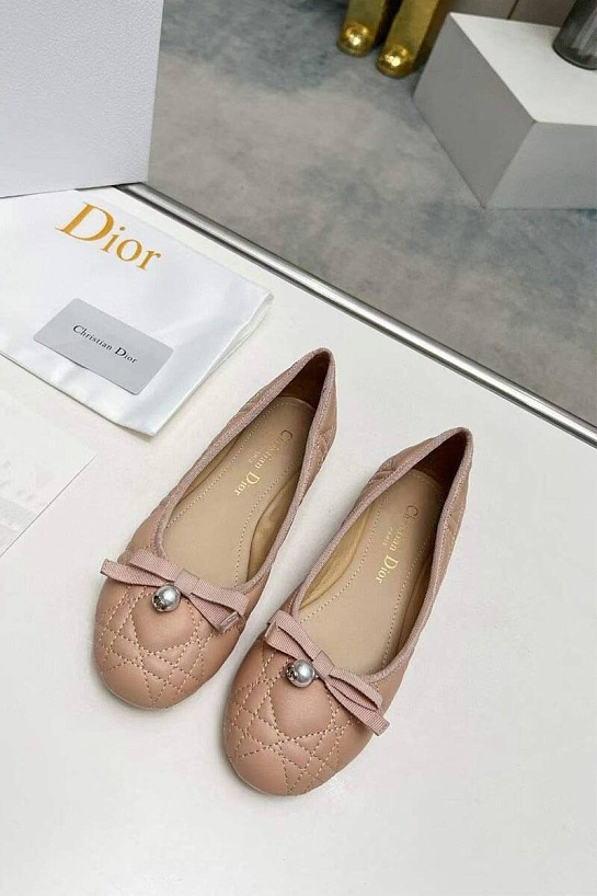 Женские балетки Dior Ballet - Beige