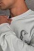 Мужской серый свитшот Dior CD Interlaced