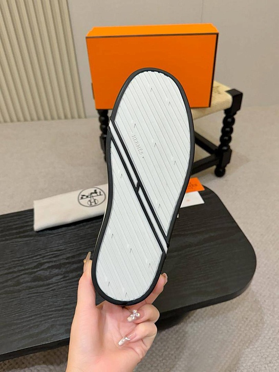 Мужские замшевые слипоны Hermes Kiddy - Navy