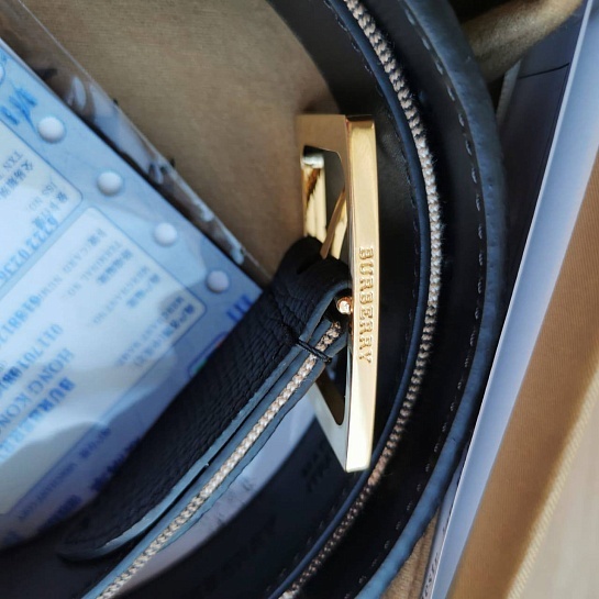 Кожаный ремень Burberry (ширина 3 см)