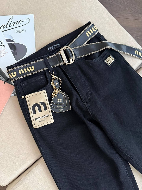 Женские джинсы boyfriend MIU MIU Premium - Black