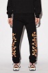 Мужские чёрные штаны Amiri Bones logo-print
