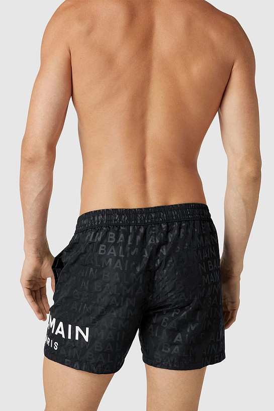 Мужские чёрные шорты Balmain Paris