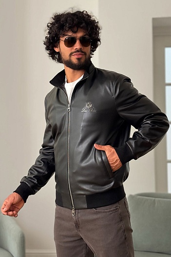 Мужская кожаная куртка Loro Piana   