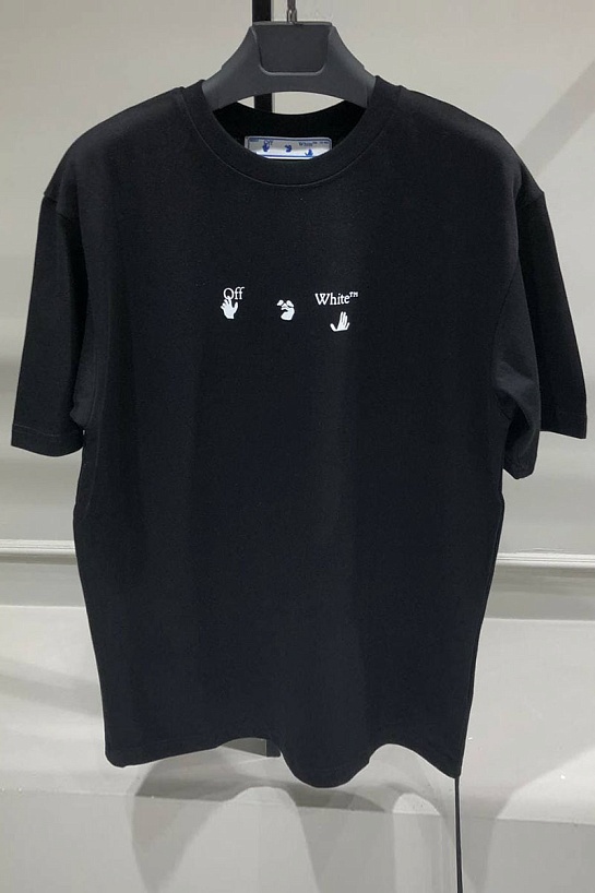 Чёрная оверсайз футболка Off-White 21SS Black Marker