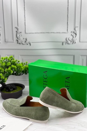 Мужские замшевые лоферы Bottega Veneta   