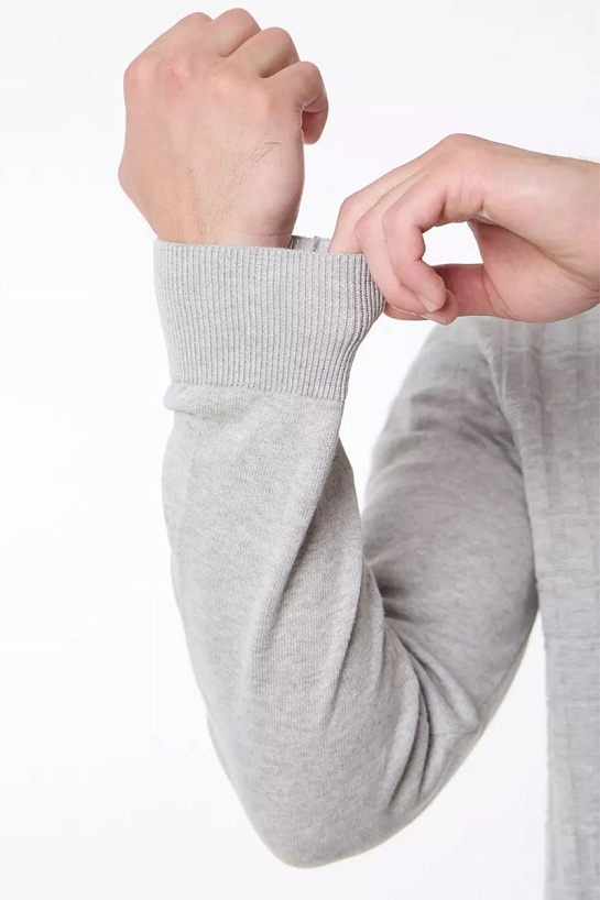 Мужской джемпер Tommy Hilfiger logo-embroidered - Grey