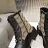 Женские кожаные ботинки Balenciaga чёрного цвета