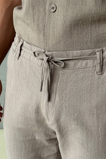 Мужские брюки Loro Piana бежевого цвета   