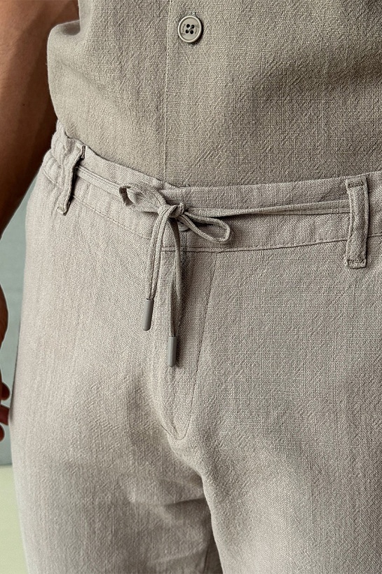 Мужской костюм Loro Piana бежевого цвета