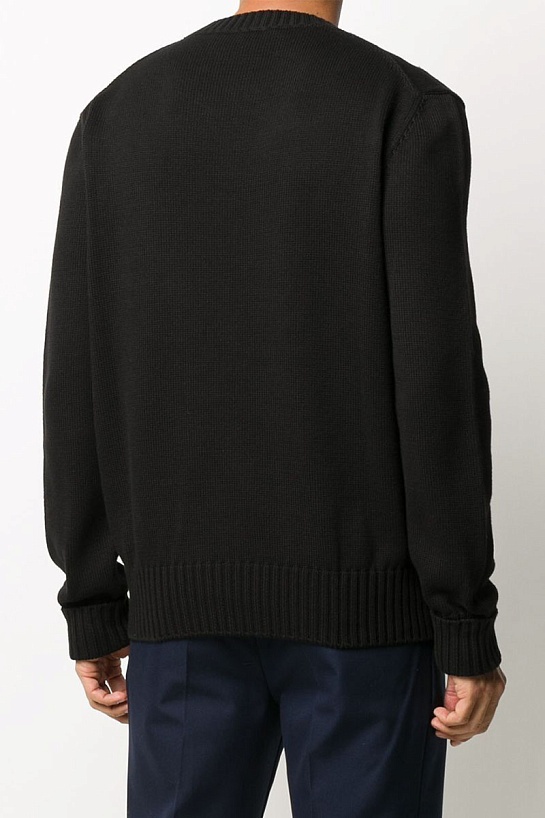 Мужской чёрный свитер Alexander McQueen