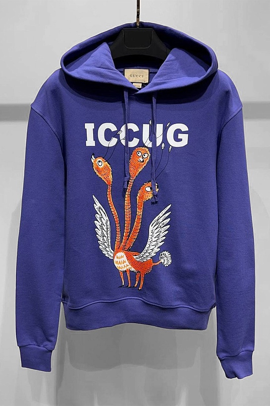 Оверсайз худи Gucci Freya Hartas ICCUG - Purple