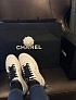 Женские кожаные кроссовки Chanel premium - White