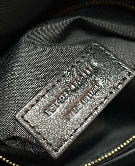 Женская кожаная сумка Yves Saint Laurent Loulou Premium 28x17x9 см - Black