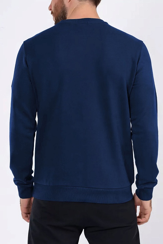 Свитшот синего цвета Paul & Shark logo-print