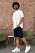Чёрные джинсовые шорты Hugo Boss relaxed fit