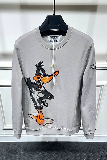 Мужской свитшот Iceberg "Daffy Duck" - Grey   