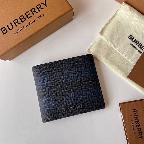 Кожаный кошелёк Burberry Premium 11x10 см