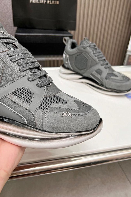 Мужские кроссовки Philipp Plein Hurricane - Grey