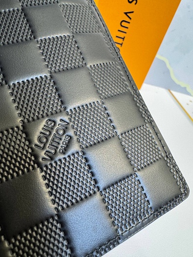 Кожаный бумажник Louis Vuitton Brazza premium 10x19x2 см   