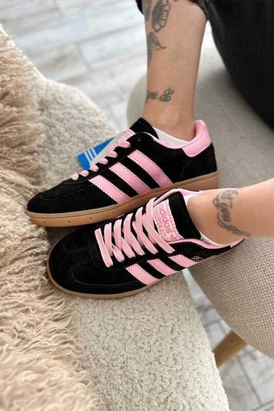 Женские кроссовки Adidas Spezial - Black / Pink