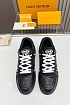 Кожаные кроссовки Louis Vuitton Trainer Monogram - Black