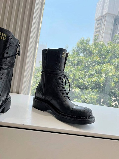 Женские ботинки MIU MIU Premium - Black   